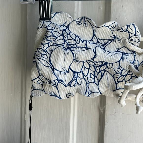 MARYSIA Antibes Scalloped Tie Bandeau Bikini Top NWT - Picture 3 of 8